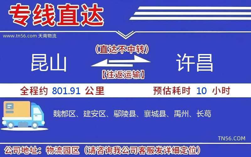 昆山到许昌物流公司 昆山到许昌物流公司