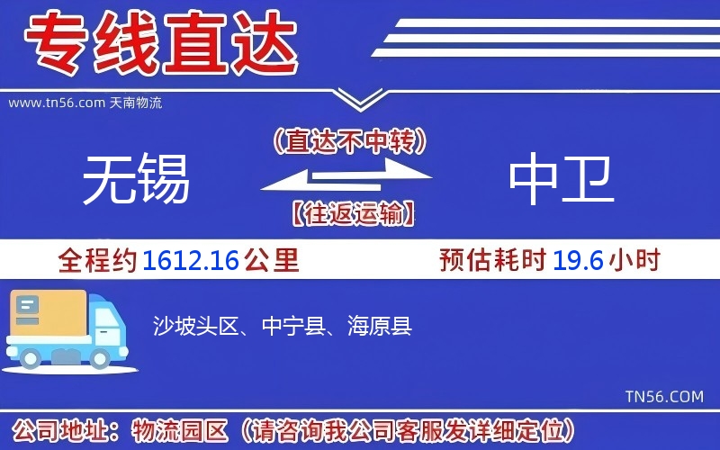 无锡到中卫物流公司 无锡到中卫物流公司