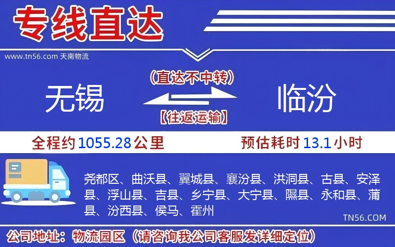 无锡到临汾物流公司 无锡到临汾物流公司
