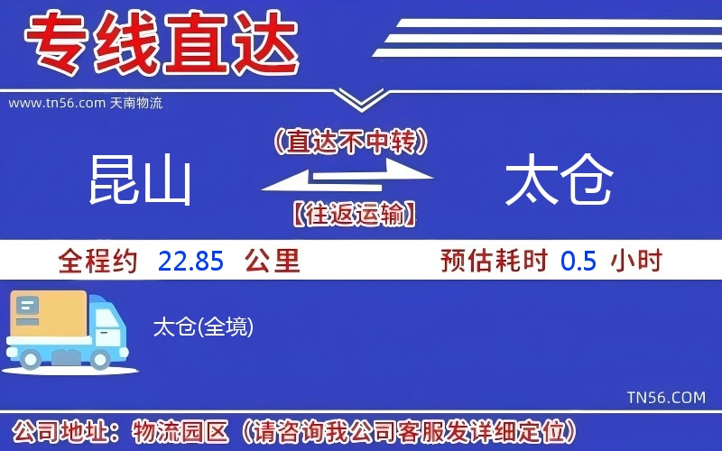昆山到太仓物流公司 昆山到太仓物流公司