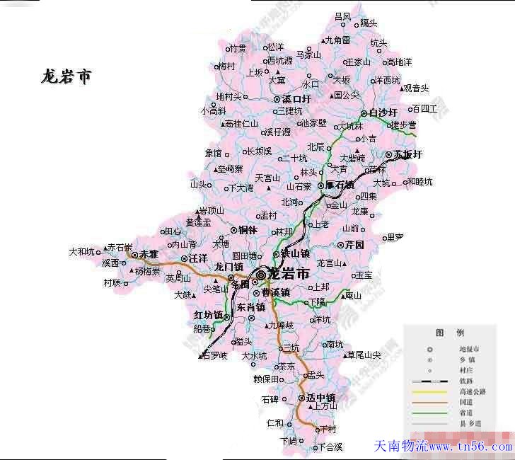 东莞到龙岩市地图 m.188ipr.com